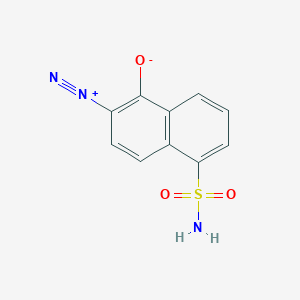 molecular formula C10H7N3O3S B14603560 2-Diazonio-5-sulfamoylnaphthalen-1-olate CAS No. 59000-02-1