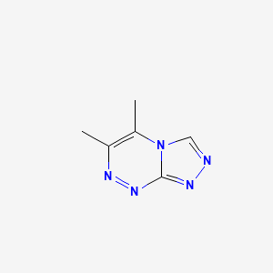 molecular formula C6H7N5 B14603669 1,2,4-Triazolo[3,4-c][1,2,4]triazine, 5,6-dimethyl- CAS No. 61139-79-5