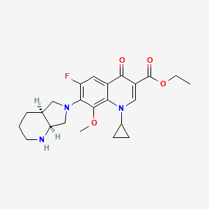 molecular formula C23H28FN3O4 B1460386 Moxifloxacin Ethyl Ester CAS No. 1403836-23-6