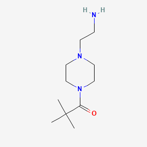 molecular formula C11H23N3O B1460400 1-[4-(2-Aminoethyl)piperazin-1-yl]-2,2-dimethylpropan-1-one CAS No. 1018527-29-1