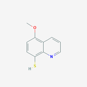molecular formula C10H9NOS B14604047 8-Quinolinethiol, 5-methoxy- CAS No. 59666-03-4