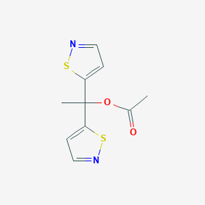 1,1-Di(isothiazol-5-yl)ethyl acetate