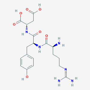 molecular formula C19H28N6O7 B146042 Arginyl-tyrosyl-aspartic acid CAS No. 130022-72-9