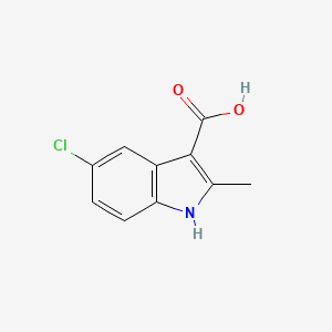 molecular formula C10H8ClNO2 B1460423 5-chloro-2-methyl-1H-indole-3-carboxylic acid CAS No. 889942-69-2