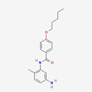 molecular formula C19H24N2O2 B1460439 N-(5-Amino-2-methylphenyl)-4-(pentyloxy)benzamide CAS No. 1020723-65-2