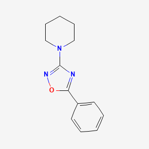 molecular formula C13H15N3O B14604449 1-(5-Phenyl-1,2,4-oxadiazol-3-yl)piperidine CAS No. 58476-83-8