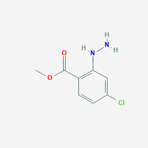 molecular formula C8H9ClN2O2 B1460461 Methyl 4-chloro-2-hydrazinylbenzoate CAS No. 1388038-76-3