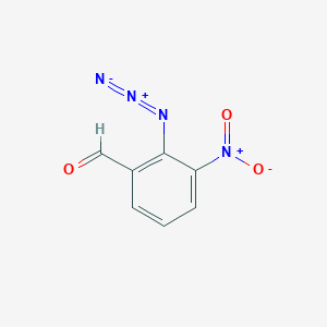 molecular formula C7H4N4O3 B14604634 2-Azido-3-nitrobenzaldehyde CAS No. 61063-05-6