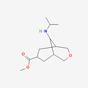 molecular formula C13H23NO3 B1460472 Methyl (7r,9r)-9-(isopropylamino)-3-oxabicyclo[3.3.1]nonane-7-carboxylate CAS No. 2173072-00-7