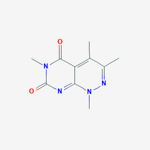 molecular formula C10H12N4O2 B14604837 Pyrimido[4,5-c]pyridazine-5,7(1H,6H)-dione, 1,3,4,6-tetramethyl- CAS No. 58695-93-5