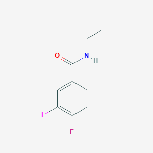 molecular formula C9H9FINO B1460484 N-Ethyl-4-fluoro-3-iodobenzamide CAS No. 1864747-21-6