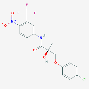 molecular formula C17H14ClF3N2O5 B146049 4-Desacetamido-4-chloro Andarine CAS No. 541497-92-1