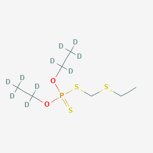 molecular formula C7H17O2PS3 B1460492 Phorate-d10 (o,o-diethyl-d10) CAS No. 1219805-45-4