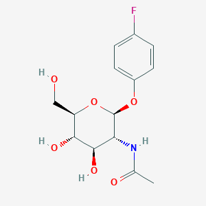molecular formula C14H18FNO6 B146050 4-氟苯基 2-乙酰氨基-2-脱氧-B-D-吡喃葡萄糖苷 CAS No. 135608-47-8