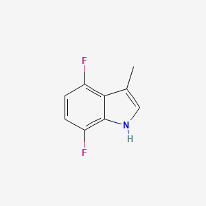 molecular formula C9H7F2N B1460516 4,7-Difluoro-3-methyl 1H-indole CAS No. 1360918-41-7