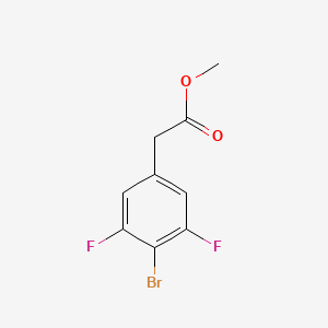 molecular formula C9H7BrF2O2 B1460527 Methyl 4-bromo-3,5-difluorophenylacetate CAS No. 1807169-26-1