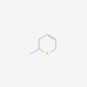 molecular formula C6H10S B14605314 2H-Thiopyran, 3,6-dihydro-2-methyl- CAS No. 61049-54-5