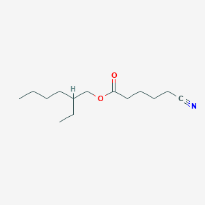 molecular formula C14H25NO2 B14605454 Pentanoic acid, 5-cyano-, 2-ethylhexyl ester CAS No. 58999-07-8