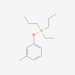 molecular formula C15H26OSi B14605609 Ethyl(3-methylphenoxy)dipropylsilane CAS No. 59280-26-1