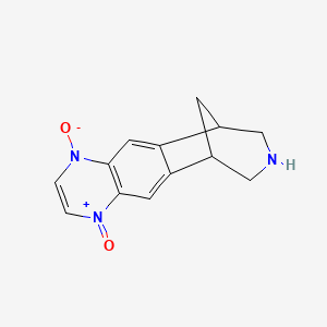 molecular formula C13H13N3O2 B1460570 7,8,9,10-Tetrahydro-6,10-Methano-6H-pyrazino[2,3-h][3]benzazepine 1,4-Dioxide CAS No. 1337563-47-9