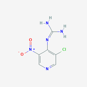 molecular formula C6H6ClN5O2 B14605724 N''-(3-Chloro-5-nitropyridin-4-yl)guanidine CAS No. 59850-16-7