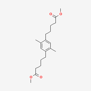 molecular formula C20H30O4 B14605782 Dimethyl 5,5'-(2,5-dimethyl-1,4-phenylene)dipentanoate CAS No. 60438-90-6