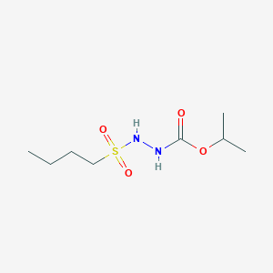 molecular formula C8H18N2O4S B14605915 Propan-2-yl 2-(butane-1-sulfonyl)hydrazine-1-carboxylate CAS No. 58358-74-0