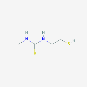molecular formula C4H10N2S2 B14606077 N-Methyl-N'-(2-sulfanylethyl)thiourea CAS No. 61085-24-3