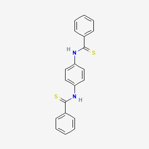 molecular formula C20H16N2S2 B14606115 Benzenecarbothioamide, N,N'-1,4-phenylenebis- CAS No. 59411-74-4