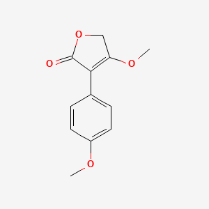 molecular formula C12H12O4 B14606318 4-Methoxy-3-(4-methoxyphenyl)furan-2(5H)-one CAS No. 58368-11-9