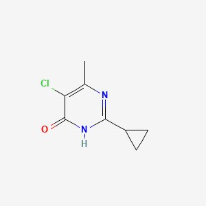 molecular formula C8H9ClN2O B1460632 5-Chloro-2-cyclopropyl-6-methylpyrimidin-4-ol CAS No. 287927-87-1
