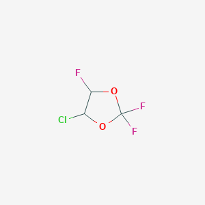 molecular formula C3H2ClF3O2 B14606450 4-Chloro-2,2,5-trifluoro-1,3-dioxolane CAS No. 60010-43-7