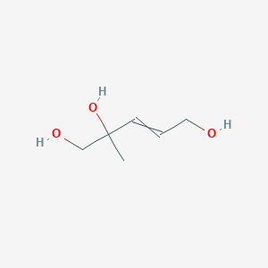 molecular formula C6H12O3 B14606477 2-Methylpent-3-ene-1,2,5-triol CAS No. 59157-15-2