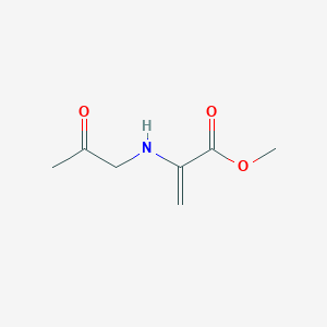 molecular formula C7H11NO3 B14606624 Methyl 2-[(2-oxopropyl)amino]prop-2-enoate CAS No. 58178-07-7