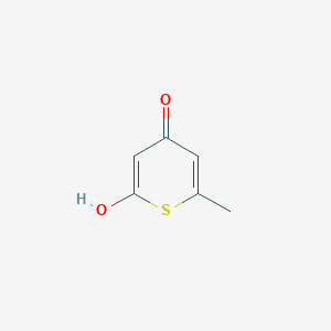 molecular formula C6H6O2S B14606642 2H-Thiopyran-2-one, 4-hydroxy-6-methyl- CAS No. 58035-27-1