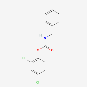 molecular formula C14H11Cl2NO2 B14606732 2,4-Dichlorophenyl N-benzylcarbamate CAS No. 57859-41-3