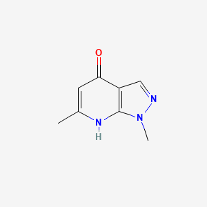 molecular formula C8H9N3O B1460680 1,6-Dimethyl-1H-pyrazolo[3,4-b]pyridin-4-ol CAS No. 17902-26-0