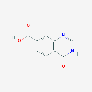 molecular formula C9H6N2O3 B1460681 4-Oxo-3,4-dihydroquinazoline-7-carboxylic acid CAS No. 202197-73-7