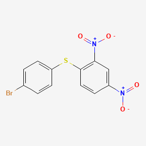 molecular formula C12H7BrN2O4S B14606811 Benzene, 1-[(4-bromophenyl)thio]-2,4-dinitro- CAS No. 60775-10-2