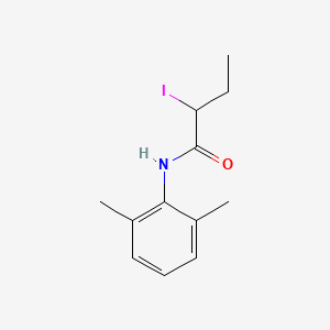 molecular formula C12H16INO B14606838 N-(2,6-Dimethylphenyl)-2-iodobutanamide CAS No. 60119-84-8