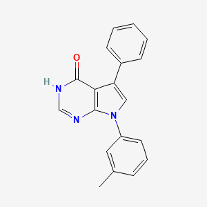 molecular formula C19H15N3O B1460689 7-(3-Methylphenyl)-5-phenyl-7H-pyrrolo[2,3-d]pyrimidin-4-ol CAS No. 865546-58-3