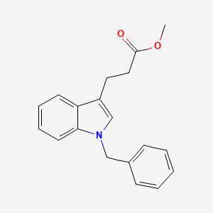molecular formula C19H19NO2 B14606946 1H-Indole-3-propanoic acid, 1-(phenylmethyl)-, methyl ester CAS No. 57901-09-4