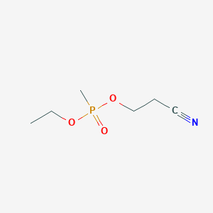 molecular formula C6H12NO3P B14607006 2-Cyanoethyl ethyl methylphosphonate CAS No. 58264-09-8