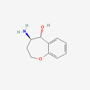 molecular formula C10H13NO2 B14607425 (4R,5R)-4-Amino-2,3,4,5-tetrahydro-1-benzoxepin-5-ol CAS No. 58331-00-3