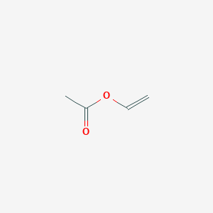 molecular formula C4H6O2<br>CH3COOCH=CH2<br>CH3COOCHCH2<br>C4H6O2 B146075 Vinyl acetate CAS No. 9003-20-7