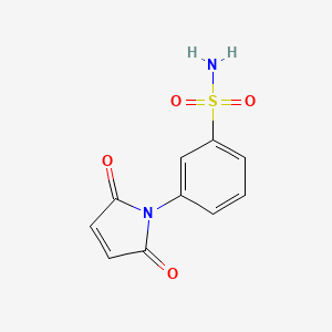 molecular formula C10H8N2O4S B1460754 3-(2,5-dioxo-2,5-dihydro-1H-pyrrol-1-yl)benzene-1-sulfonamide CAS No. 1020993-03-6
