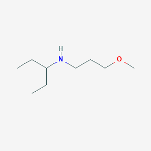 molecular formula C9H21NO B1460756 (3-Methoxypropyl)(pentan-3-yl)amine CAS No. 1038236-59-7