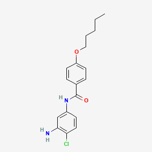 molecular formula C18H21ClN2O2 B1460765 N-(3-Amino-4-chlorophenyl)-4-(pentyloxy)benzamide CAS No. 1020055-46-2