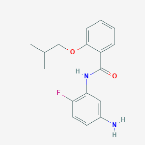 molecular formula C17H19FN2O2 B1460766 N-(5-Amino-2-fluorophenyl)-2-isobutoxybenzamide CAS No. 1020057-28-6