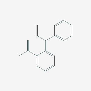 molecular formula C18H18 B14607677 Benzene, 1-(1-methylethenyl)-2-(1-phenyl-2-propenyl)- CAS No. 58978-22-6